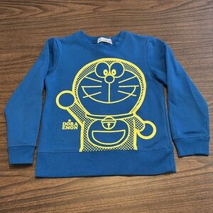 Peda & Mada Doraemon Ban Dai Blue Kids Crewneck Sweatshirt